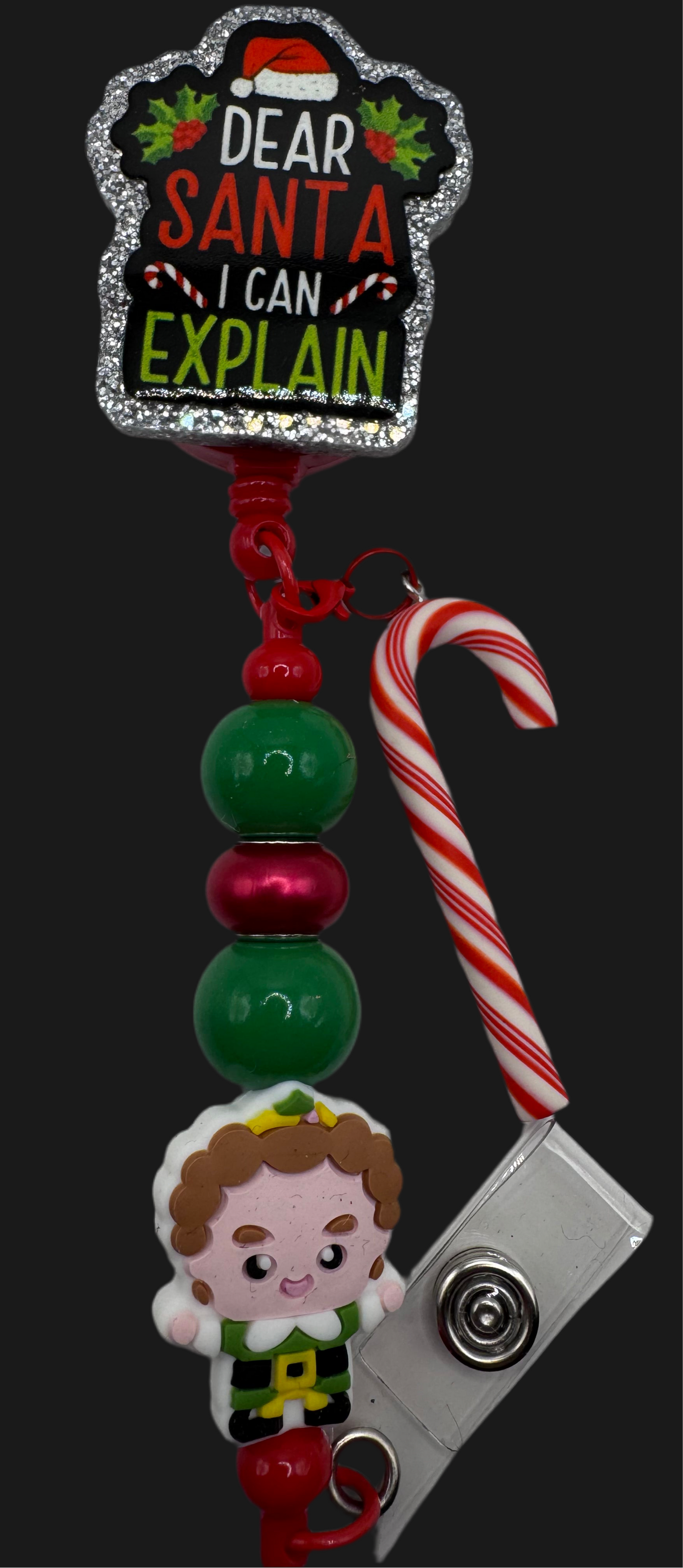 Dear Santa, I Can Explain Badge Reel