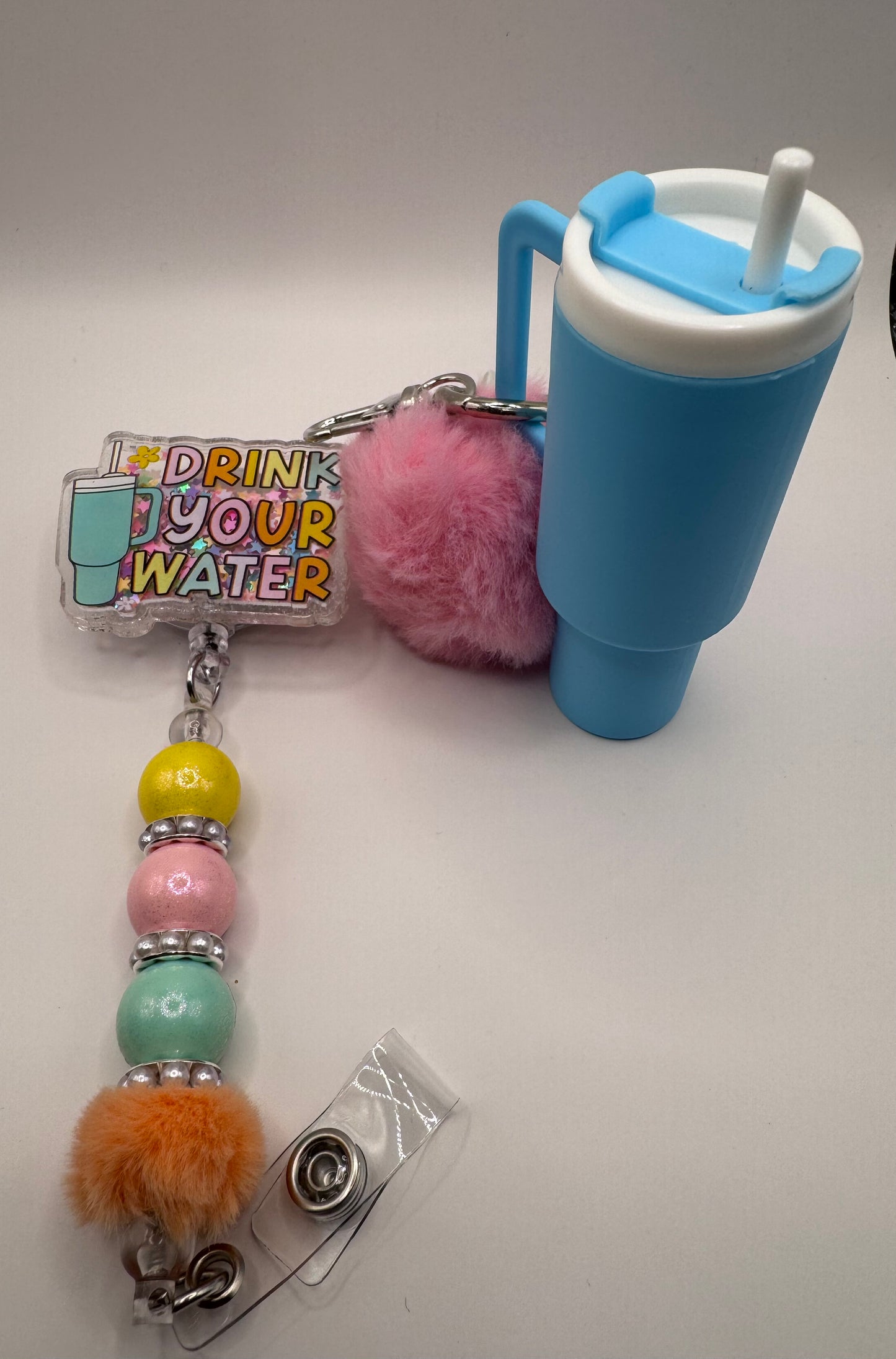 Drink Your Water Badge Reel