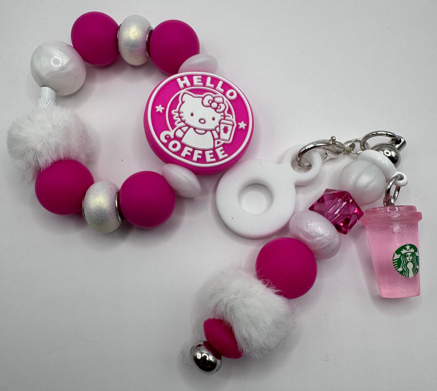 Hello Coffee Handle Bracelet & Charm