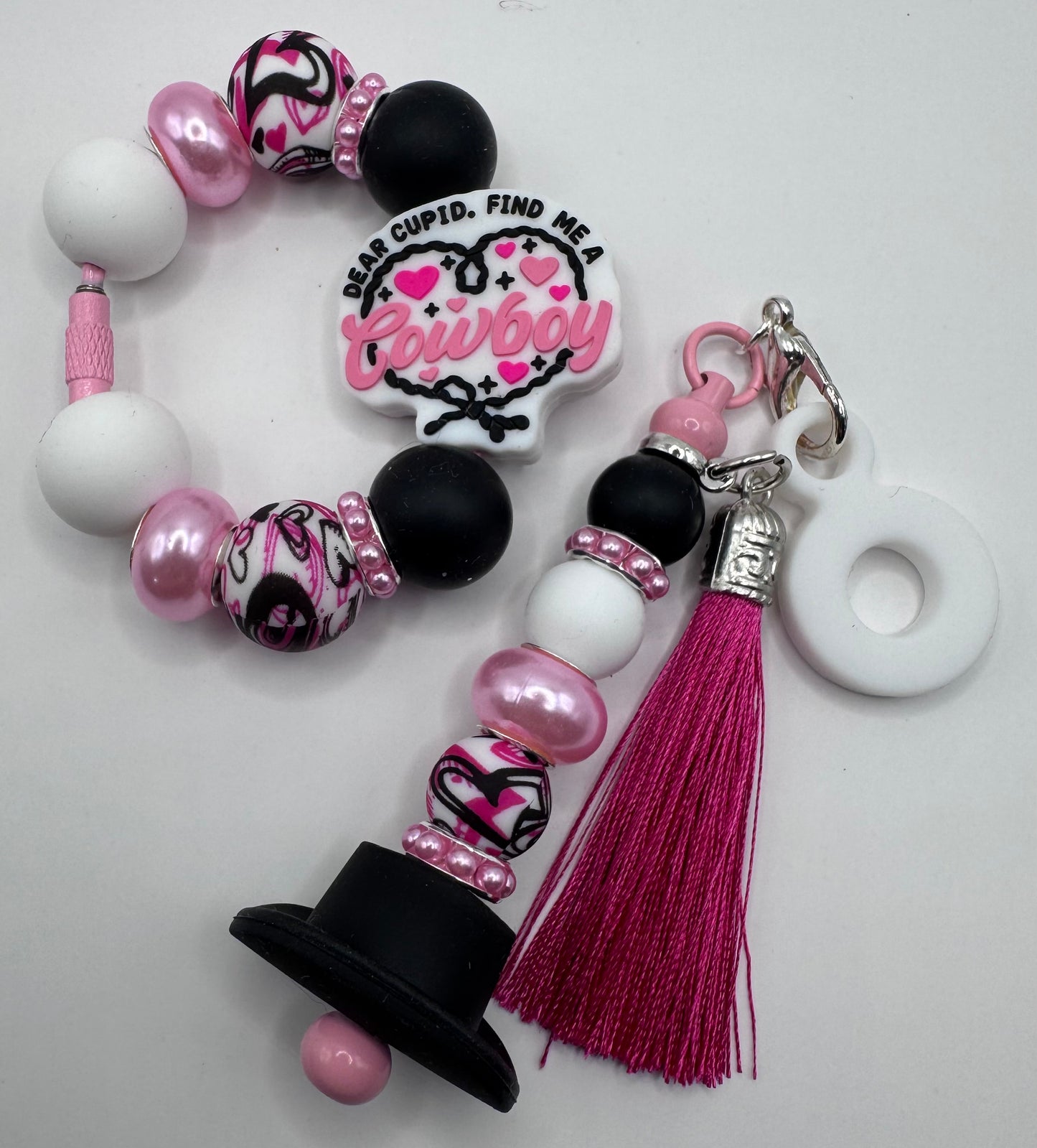 Dear Cupid, Find Me A Cowboy Handle Bracelet & Charm