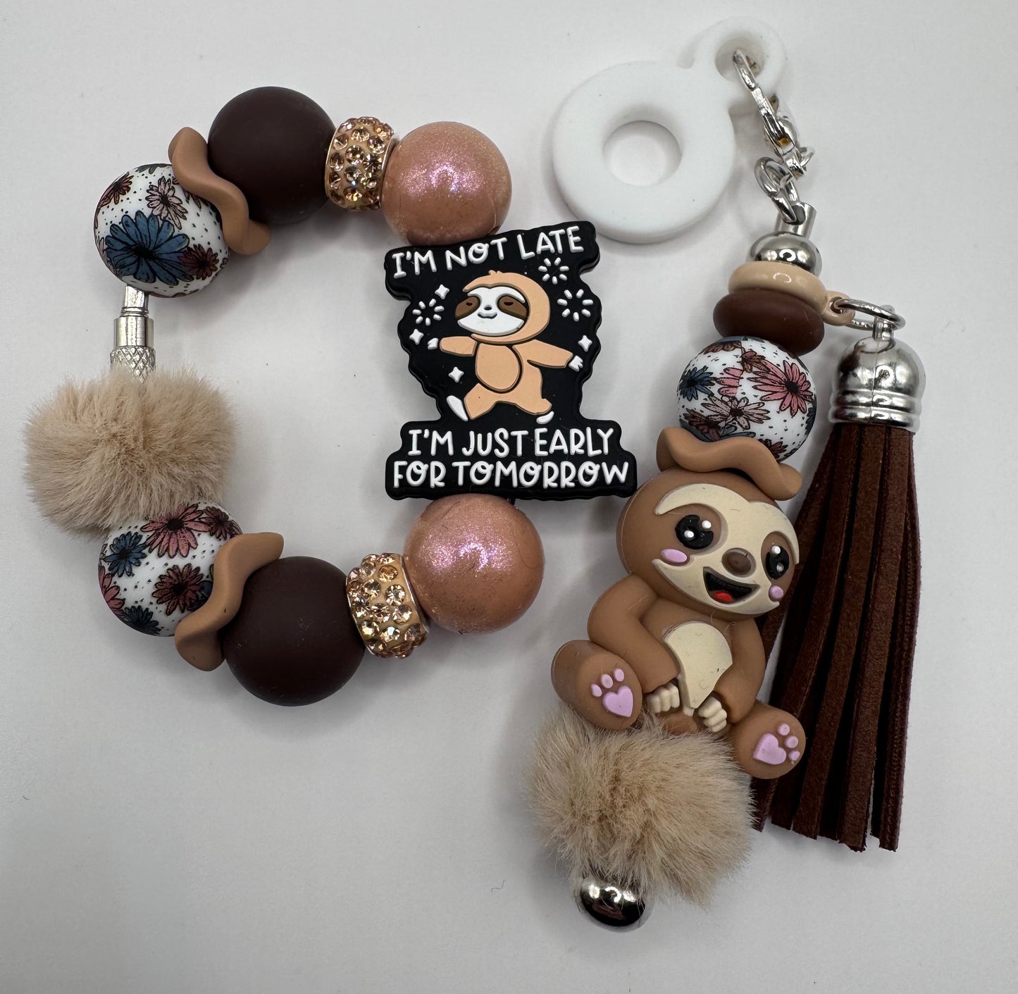 I’m Not Late, I’m Just Early For Tomorrow Handle Bracelet & Charm