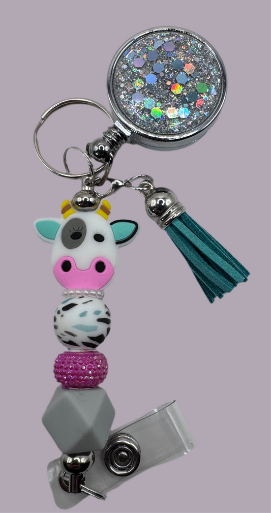 Cow Badge Reel