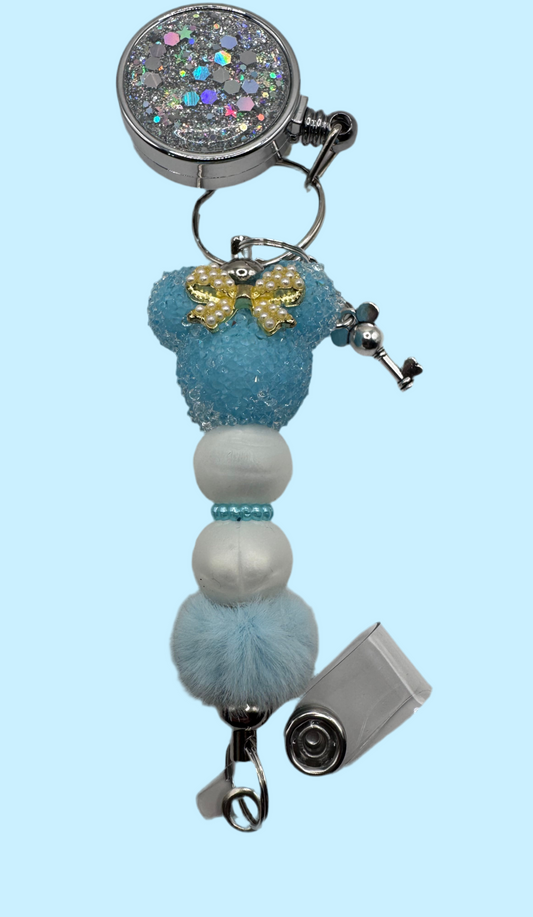 Blue Mouse Badge Reel