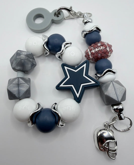 Dallas Football Tumbler Handle Bracelet & Charm