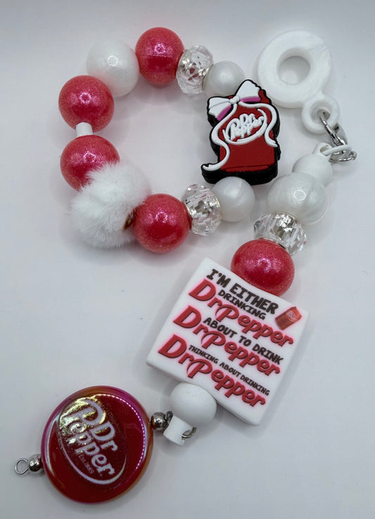 Dr Pepper Handle Bracelet & Charm