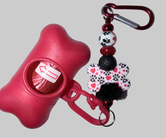 Red/Black Dog Poo Bag Dispenser