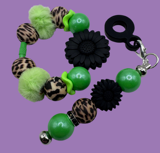Lime Green Handle Bracelet & Charm