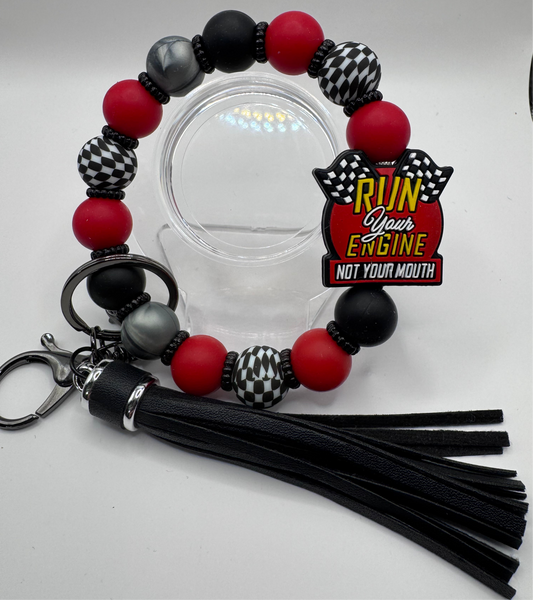 Run Your Engine Not Your Mouth Wristlet