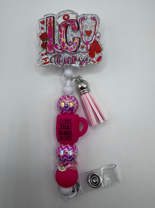 ICU Nurse Badge Reel