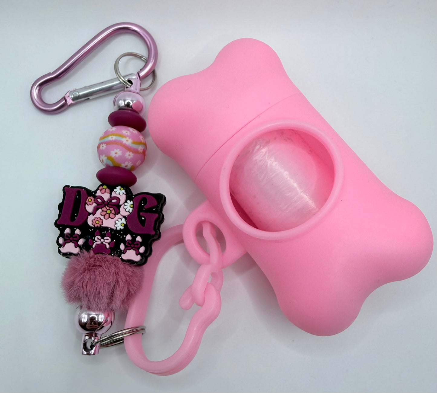 Pink/Magenta Dog Poo Bag Dispenser