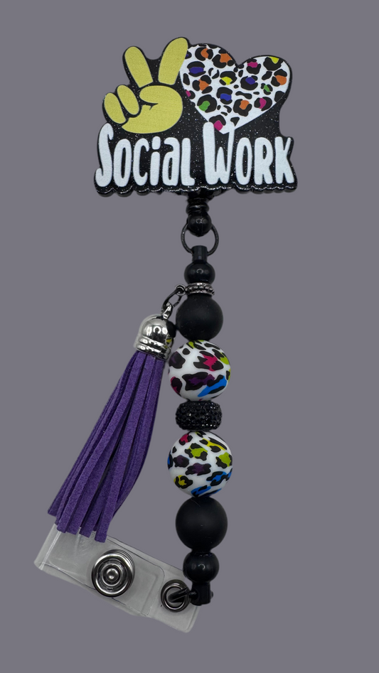 Social Work Badge Reel