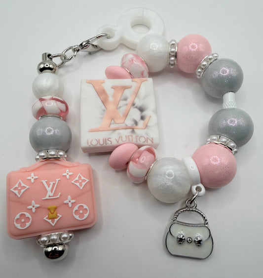 LV Tumbler Handle Bracelet & Charm