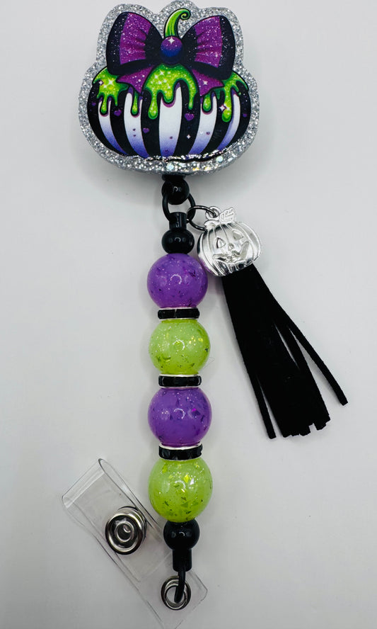 Mostly Ghostly Pumpkin Badge Reel
