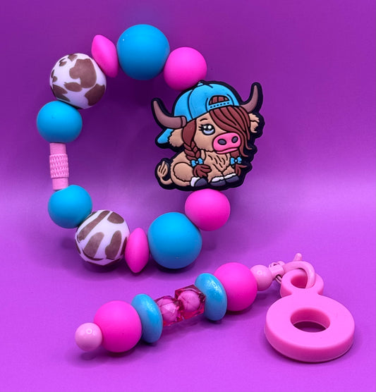 Cute Cow Handle Bracelet & Charm
