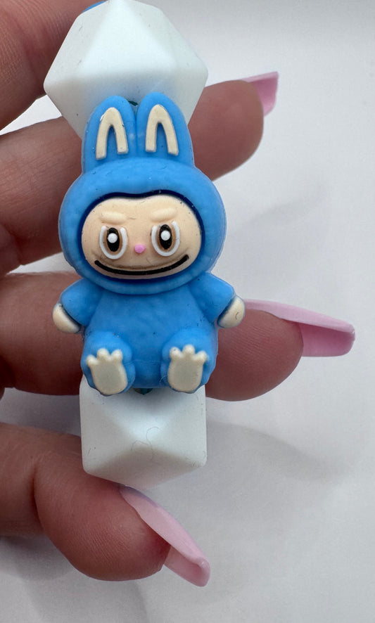 Blue Labubu lookalike Handle Bracelet