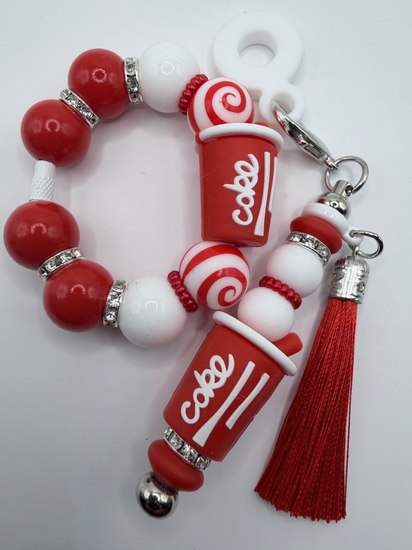 Cola Handle Tumbler Bracelet & Charm