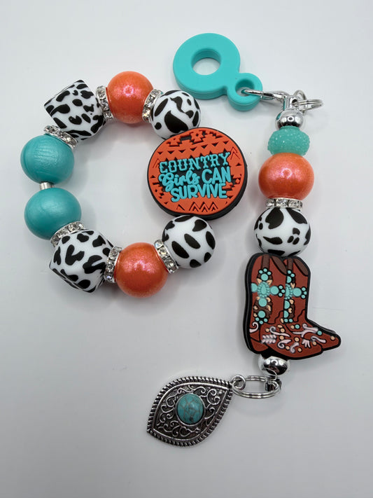Country Girls Can Survive Handle Bracelet & Charm