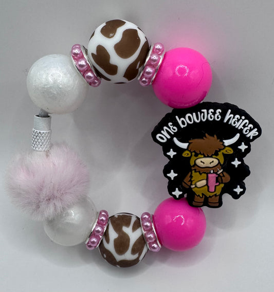 One Boujee Heifer Handle Bracelet