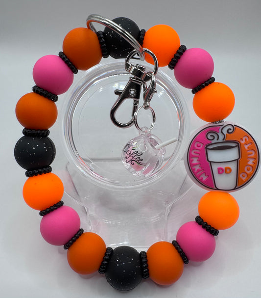 Pink & Orange Coffee Wristlet