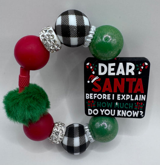 Dear Santa Handle Bracelet