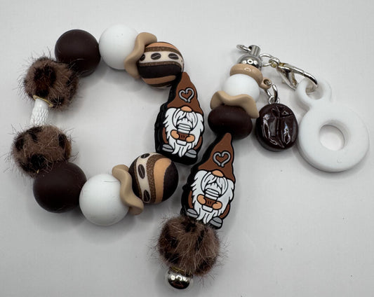 Coffee Gnome Handle Bracelet & Charm