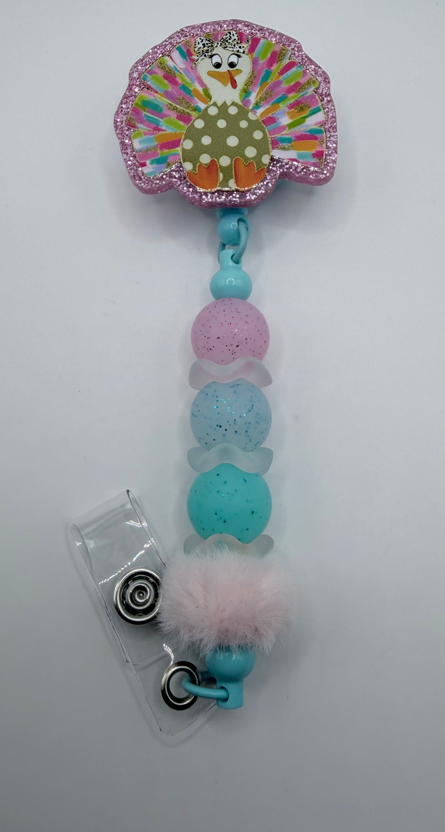 Colorful Turkey Badge Reel