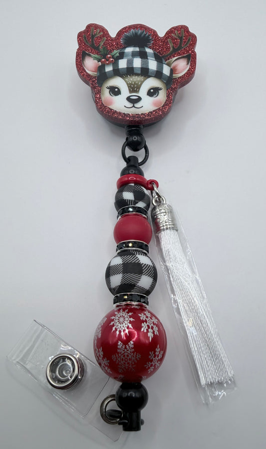 Reindeer Badge Reel