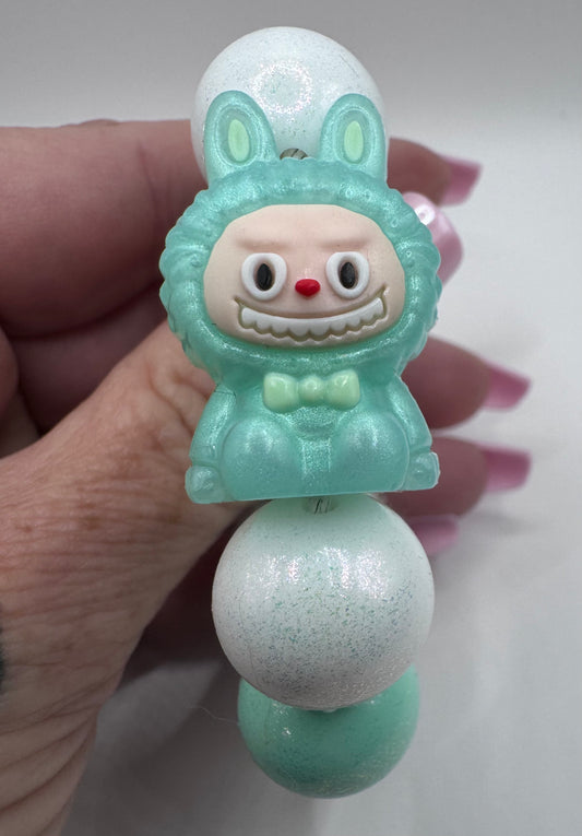 Mint Green Labubu lookalike Handle Bracelet