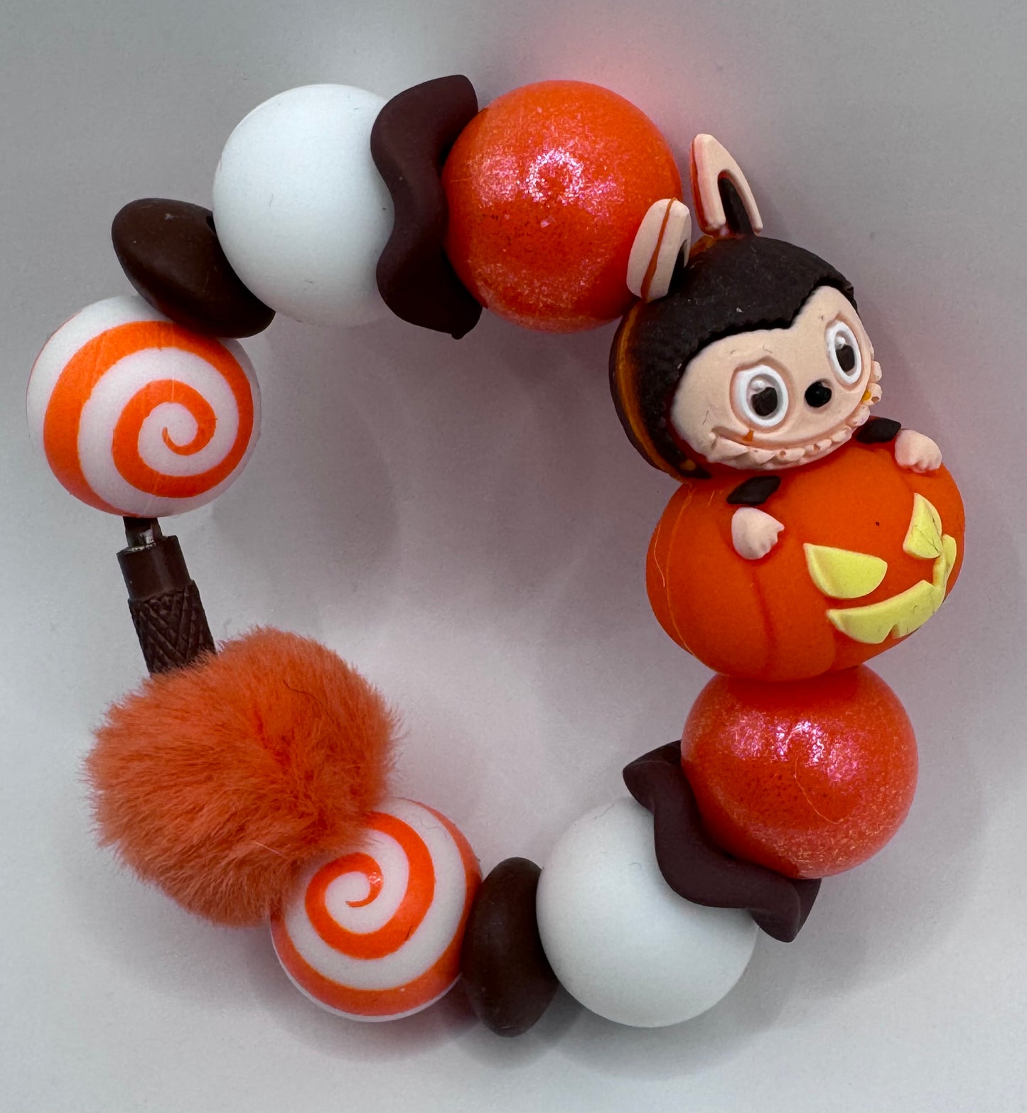 Labubu (look-a-like) Pumpkin Handle Bracelet