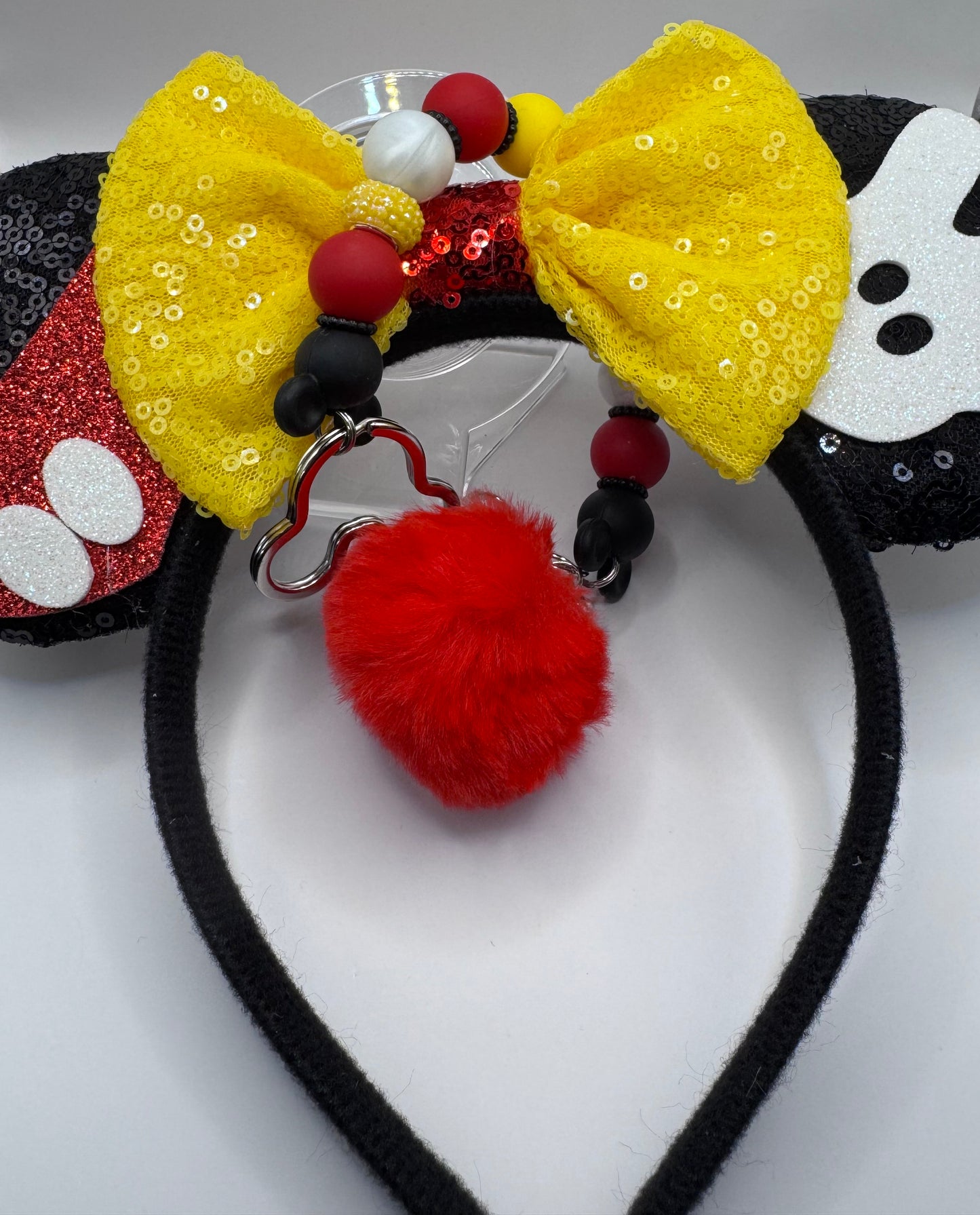 Red & Black Mouse Ear Holder