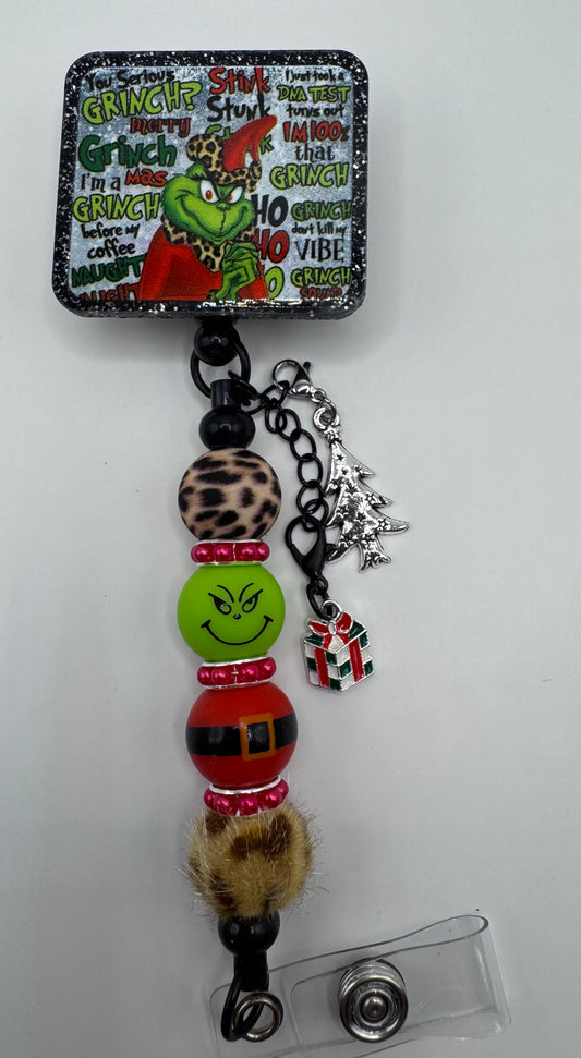 Grinch Badge Reel